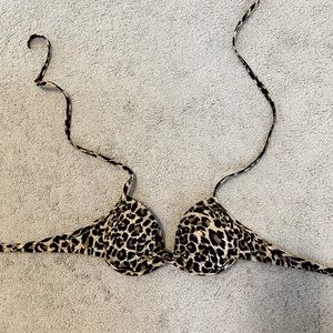 Victoria secret’s twist halter animal print bikini top